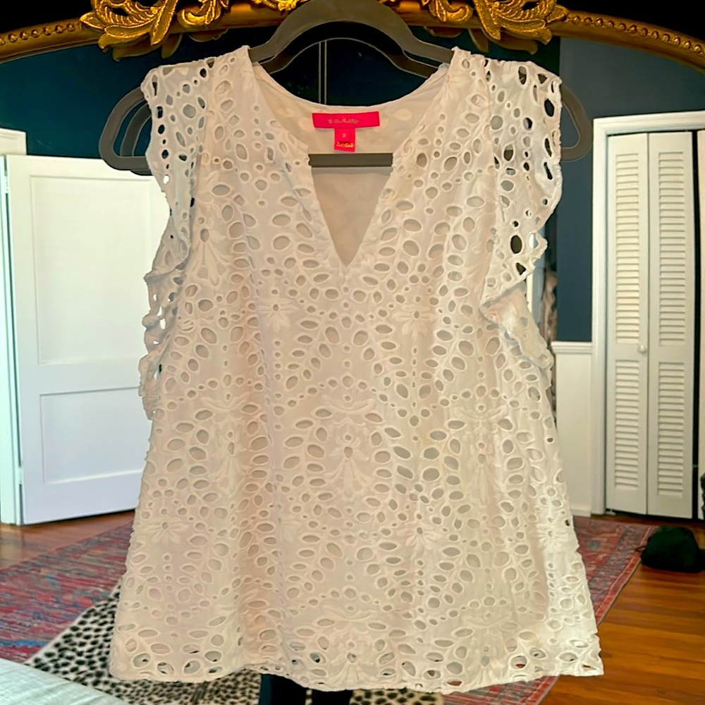 Lily Pulitzer eyelet top